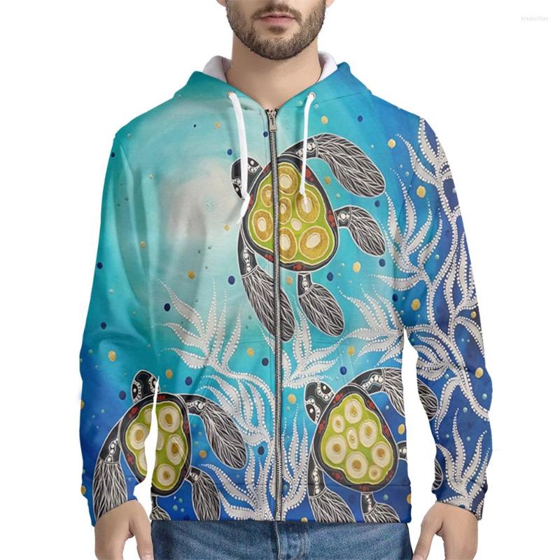 

Men's Hoodies Nopersonality Comfortable Winter Thick Hooded Sweater Outdoor Casual Zipper Cardigan Jacket Print Cool Turtle, Hjm4212072491401grm