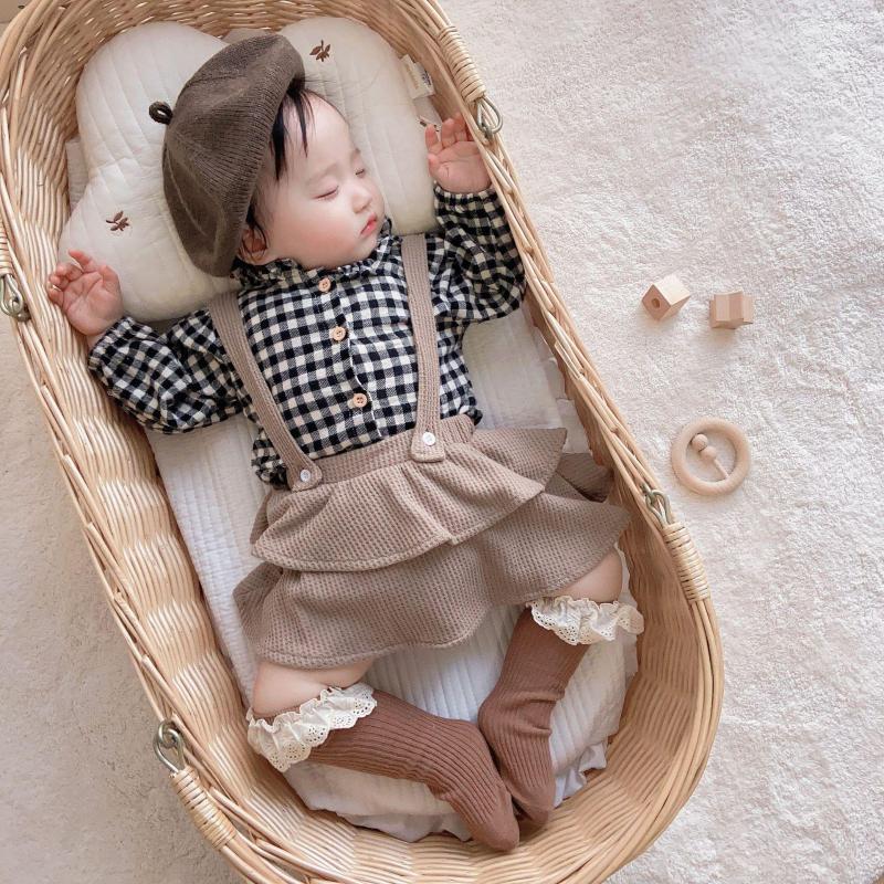 

Clothing Sets MILANCEL Spring Baby Girls Clothes Floral Toddler Blouse Matched Ruffle Bloomers Infant Set Outerwear, Palid blouse