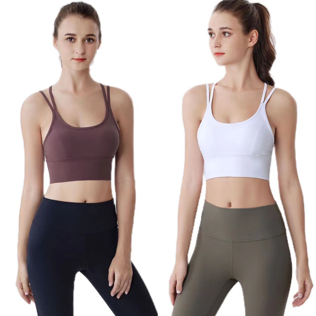 

Yoga outfit LU-2040 Bra Women Padded Sports Bra Shake Proof Running Workout Gym Top Tank Fitness Shirt Vest