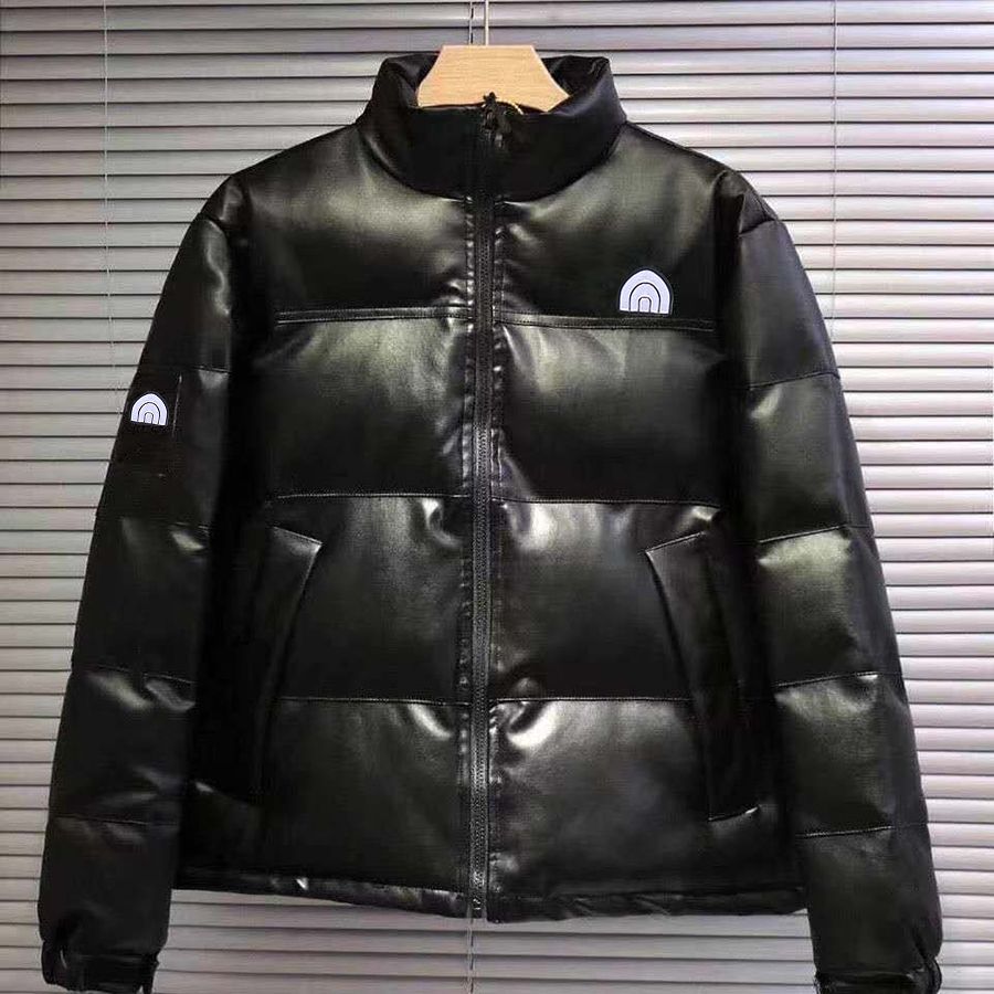

Men Puffer Jackets Leather Down Parkas Coat Fashion Jacket Mens Women Classic Windproof Outerwewar Street Style Clothing