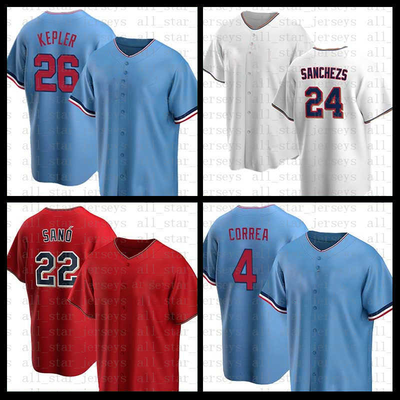

2022 Minnesota Baseball Jersey Max Kepler Mens Gary Sanchez Miguel Sano Carlos Correa Harmon Killebrew Francis Peguero Luis Arraez Sonny, Mens(shuangcheng)