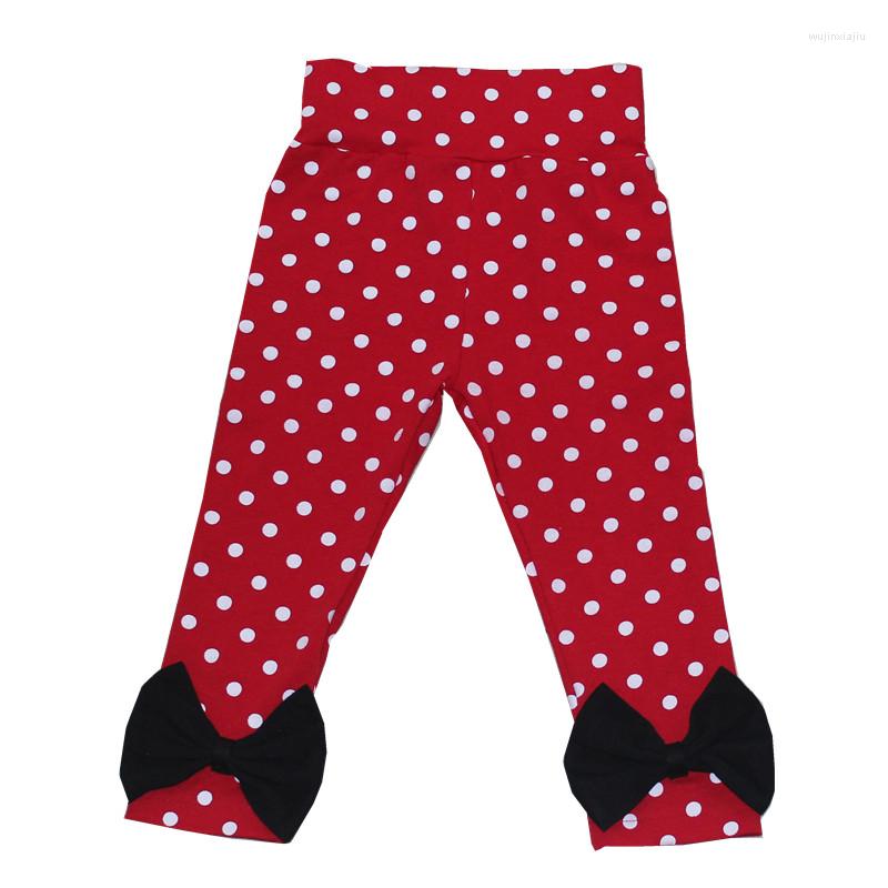 

Girl Dresses Girls Spring Pants Harem Princess Boys Red Dot Kids Leggings With Bows Children Cotton Elastic, Orange