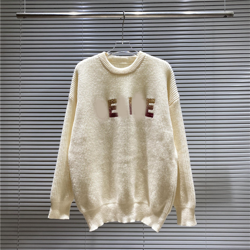 

Mens Designer Sweater Womens Sweater Woman Men Sweaters for Man Women Crew Neck Black Pullover Long Sleeve Letter Embroidery Knitted Clothing Senior Classic S-XXL#04
