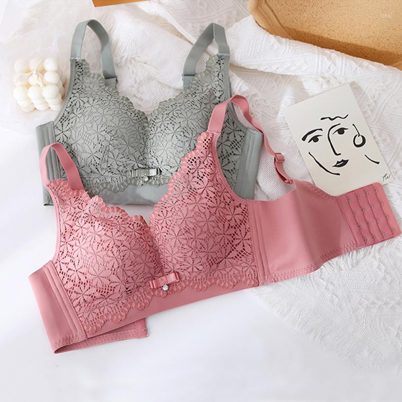 

Bras Women's Bra No Steel Rings Lace Underwear Sexy And Comfortable Tube Top Gathering Soft Anti-Sagging Wrap Breast, Black