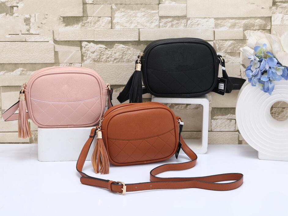 

op Quality Shoulder Bags Wallet Handbag Women Crossbody CC Bag Disco Bag Fringed Messenger Luxury Classic Purse 20cm, Pink