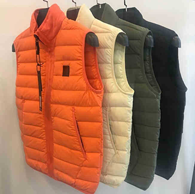 

topstopstoney 2020ss Ne w pattern konng gonng Vest autumn and winter thickened waistcoat fashion brand high version men's clothingtee, Orange