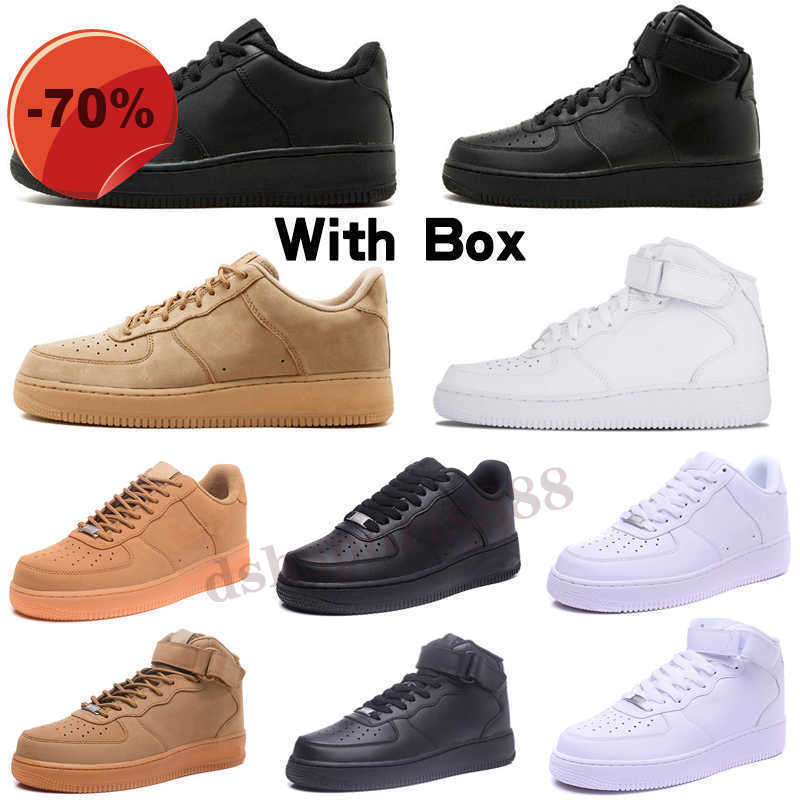 

Bargain sale Quality Men Low Skateboard Forces One Unisex Knit Euro High Women All White Black Red Casual Shoes, Without box