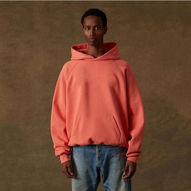 

Hoodies 2023FW letter printing quality heavy cotton high street men women plus velvet hooded sweater