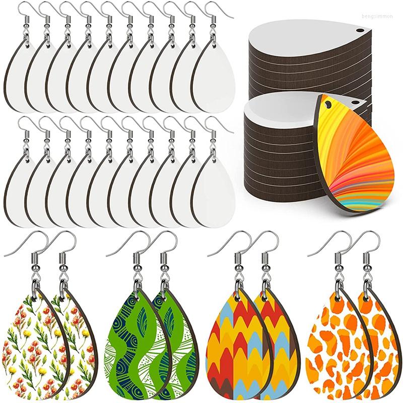 

Dangle Earrings 36PCS Sublimation Blanks With Earring Hooks And Jump Rings For Women Jewelry DIY Making Ornament