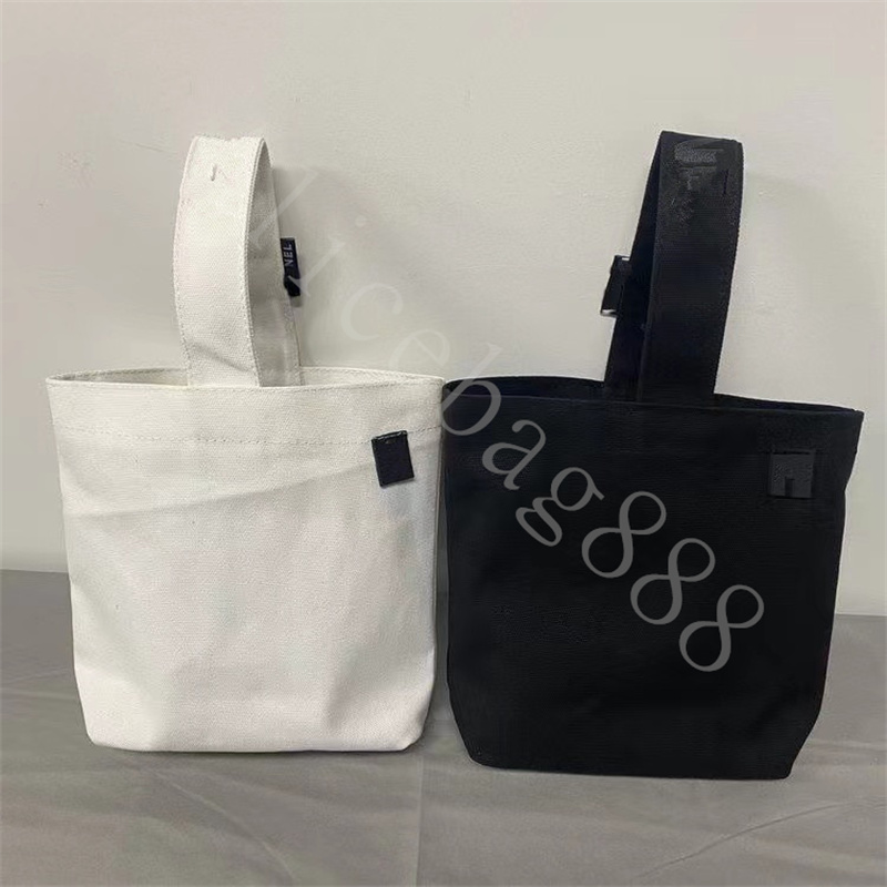 

Luxury Designer Shopping Bags For Girl Canvas Letter Print Single Bags Black and White Color Lowest Price