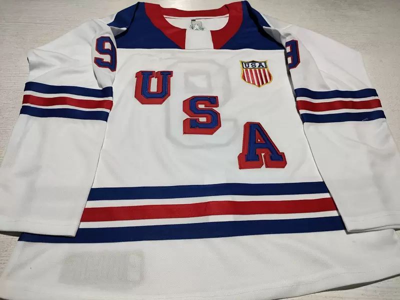 

CUSTOM Custom USA 2021 IIHF WJC Gold Winner Jersey 9 Trevor Zegras 13 Cole Caufield ICE HOCKEY Jerseys Any Name Number -5XL, White