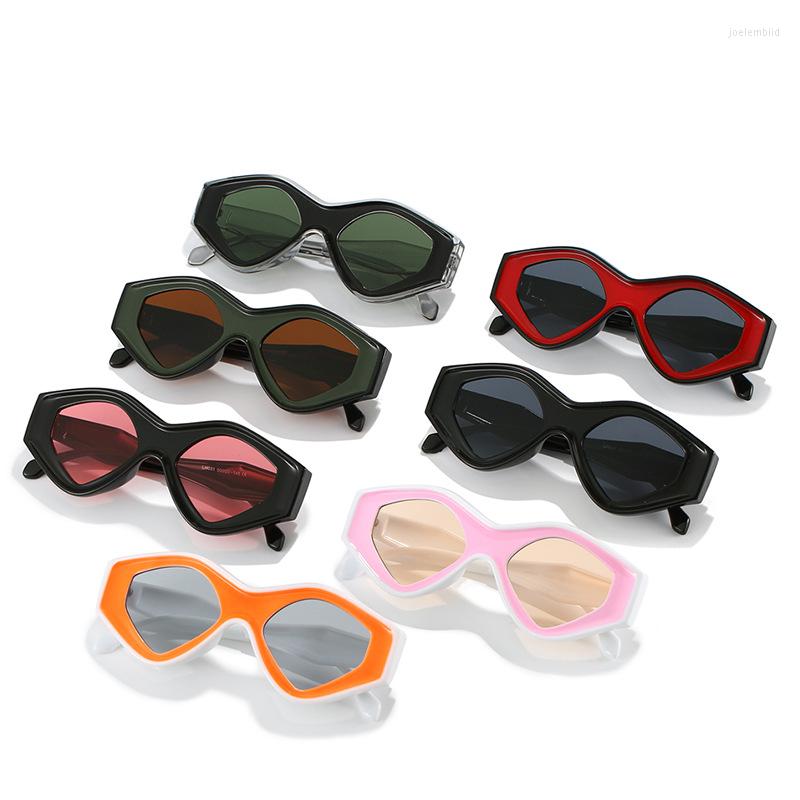 

Sunglasses 2022 Fashion Cat Eye Women Men Vintage Brand Designer PC Lens Frame Party Beach Casual Style Sun Glasses UV400
