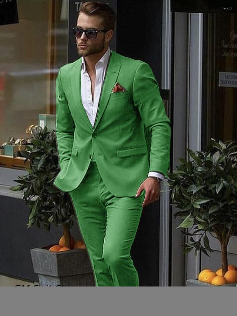 

Men's Suits Male Formal Business Style 2 Pieces Costumes Slim Fit Groom Tuxedo Fashion Graceful Blazers Sets Men's Wedding Dressed, Gray