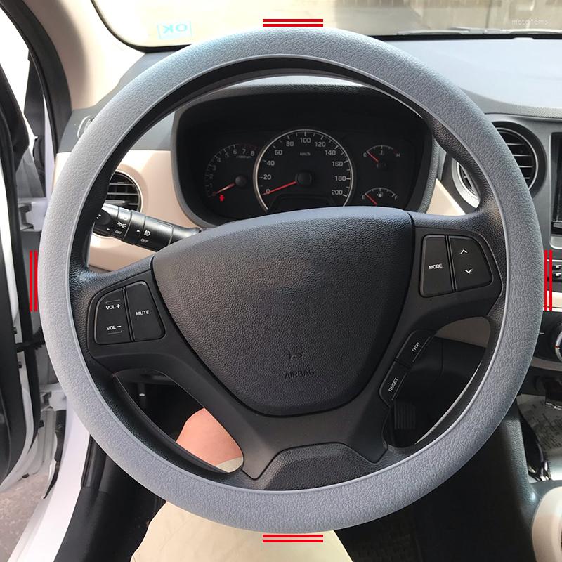 

Steering Wheel Covers DIY Multi Color Universal Skin Soft Silicone Cover Car Glove Automobile Accessories