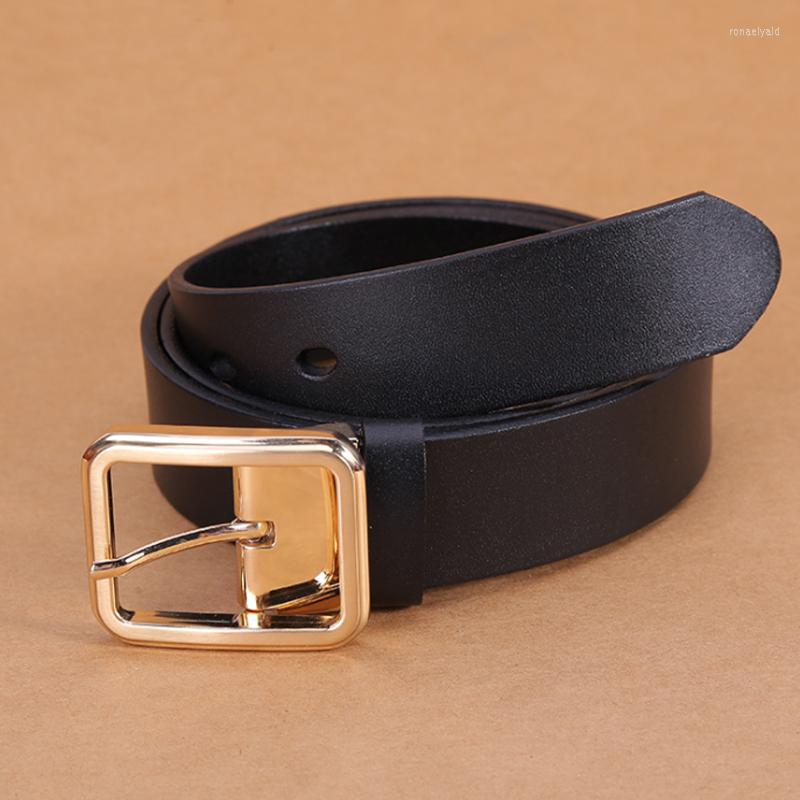 

Belts Man Belt Leather Genuine Casual Pin Buckle Vintage For Men High Quality First Layer Cowhide Luxury 2211, Black
