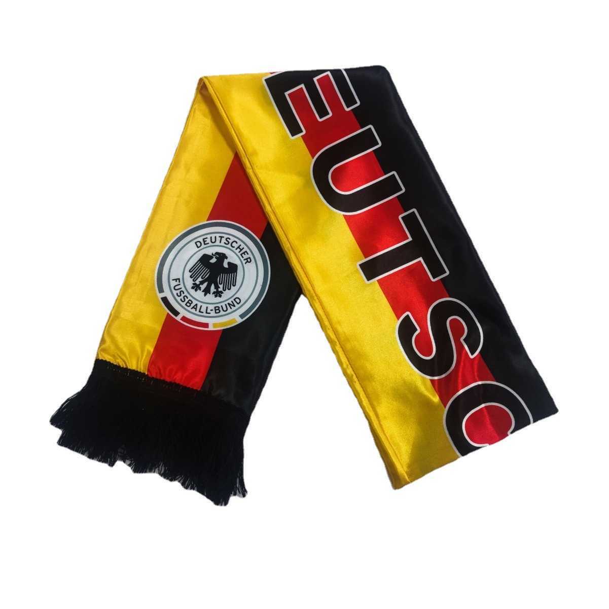 

Scarves Window suction football polyester printed tassel 2022 Qatar world cup fan scarf