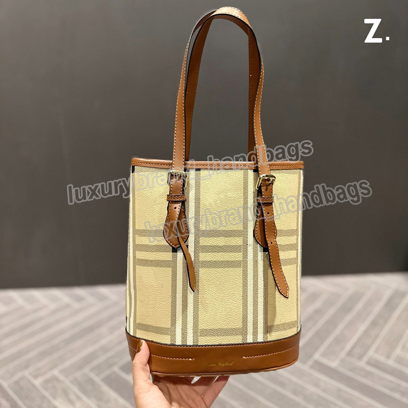 

Designer Bags Tote Bag Classic Plaid Handbags Shoulder Bucket Wallet Women Crossbody Bags Canvas Messenger Backpacks with Purses, Color 03