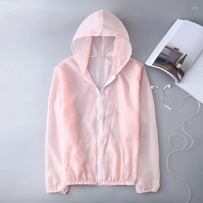 

Women's Jackets Women Summer Sun Protection Jacket Long Sleeve Full Zip Up Hoodie UV Shirts Outdoor Fishing Hiking Coat With Pockets