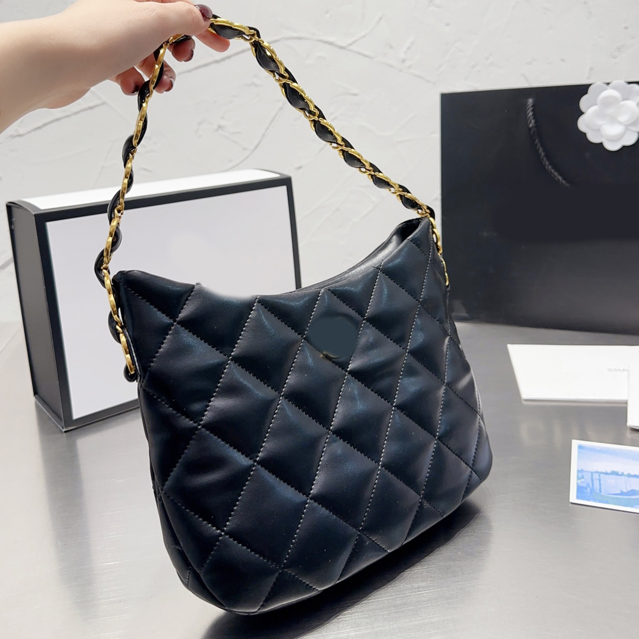 

Designer Brand bag Bucket Hobo bags Luxury Fashion Shoulder Handbags Women Letter Purse Phone bag Wallet Metallic Totes, No bags