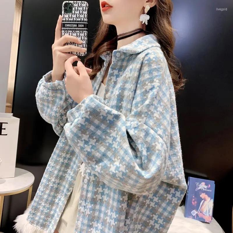 

Women' Jackets Hstar Korean Loose Casual Thick Warm Shirt Jacket Women 2022 Autumn All-match Pocket Turn Down Collar Long Sleeve Streetwear, Black