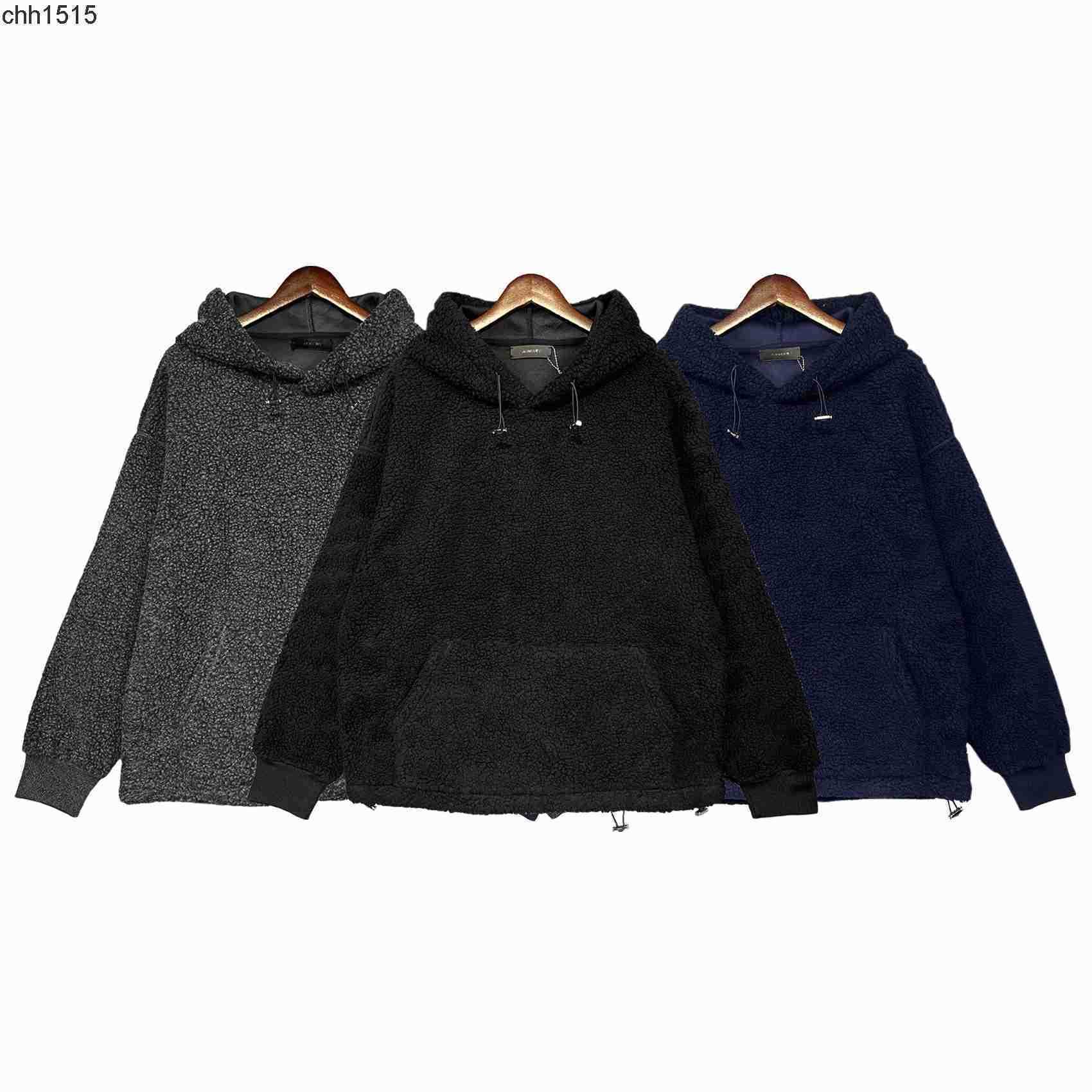 

Winter plush thickened sweater solid amis color loose casual solid color cotton suit imitation cashmere coat men, Black