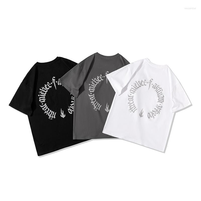 

Men's T Shirts European Style Harajuku Streetwear Short Sleeve Shirt For Men Summer Quality Cotton Print Oversized Loose Luxury Camisetas, Picture shown