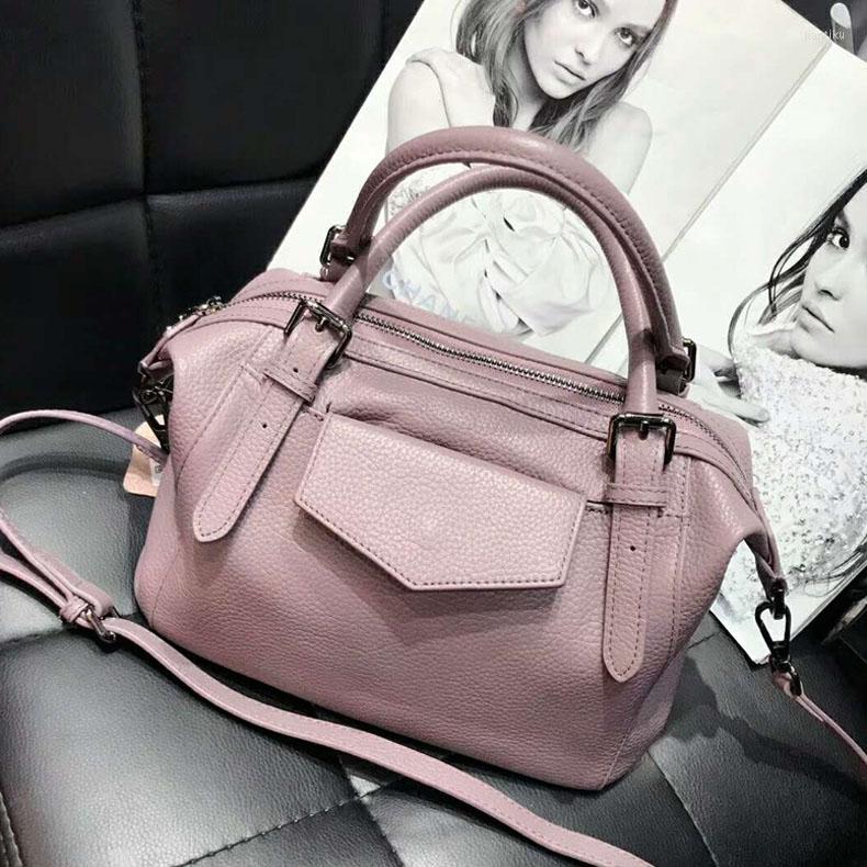 

Evening Bags Selling Genuine Leather Designer Women Handbags High Quality Famous Brands Tote Crossbody Messenger, Black