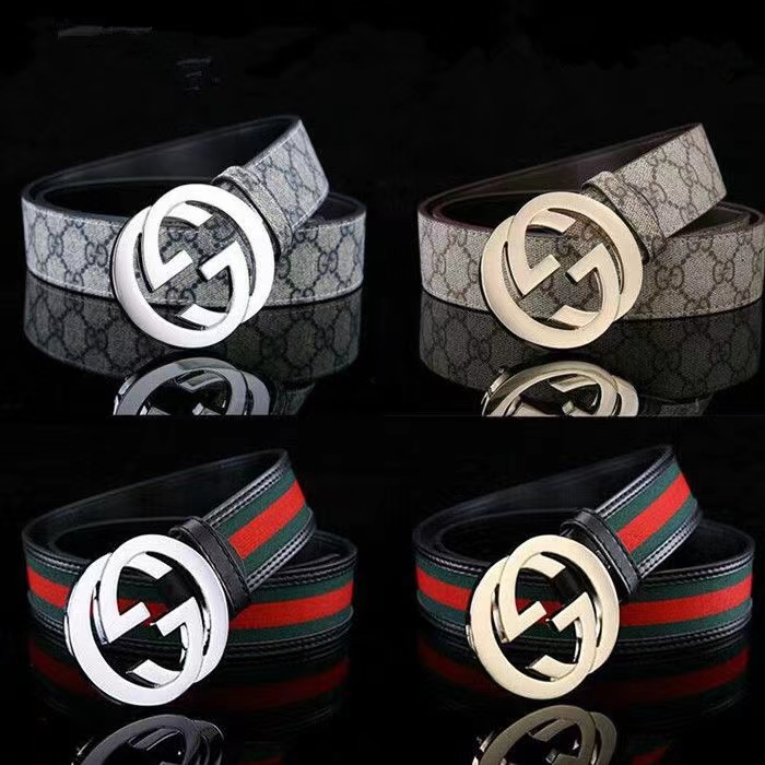

Mens Designer Belt for Men Luxury Fashion business Belts Womens ceinture Black Metal Buckle Waistband cintura gucci guccie gg G0007C7, 3.7cm