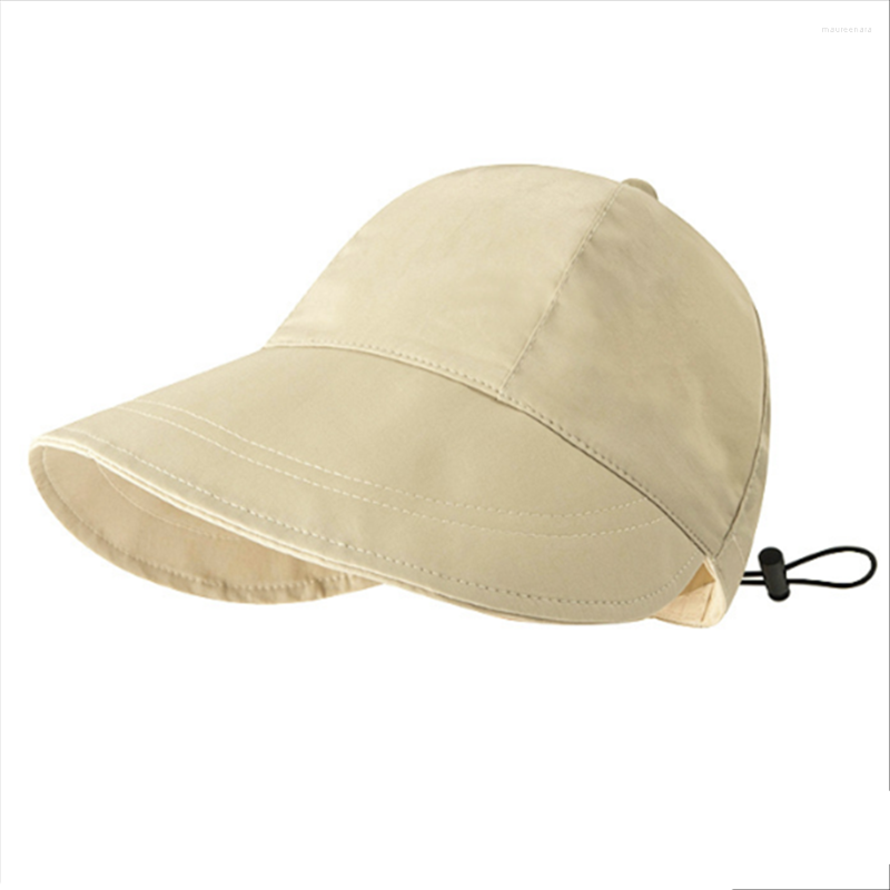 

Berets Solid Color Bucket Hat Sunscreen Sun Drawstring Adjustable Breathable Quick-drying Foldable Fisherman Cap Women, Blue