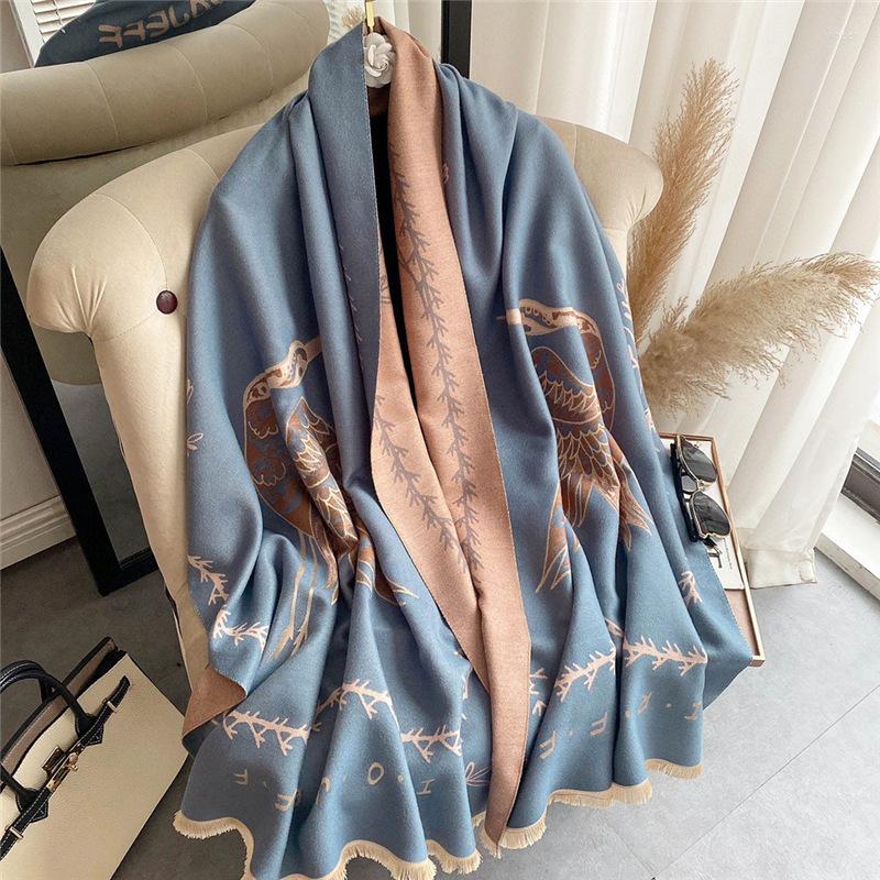 

Scarves Fashion Women Shawls And Wraps Cashmere Neck Scarf For Animal Print Kerchief Large Hijab Scarfs Female Winter Warm Shawl