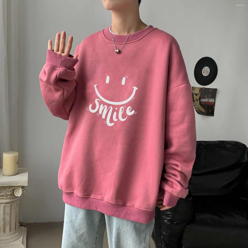 

Men's T Shirts Long Sleeve Graphic Smile Letters Printing Shirt Men Women Clothing Vintage Fashion Oversized Tees Clothes Tshirt, Black