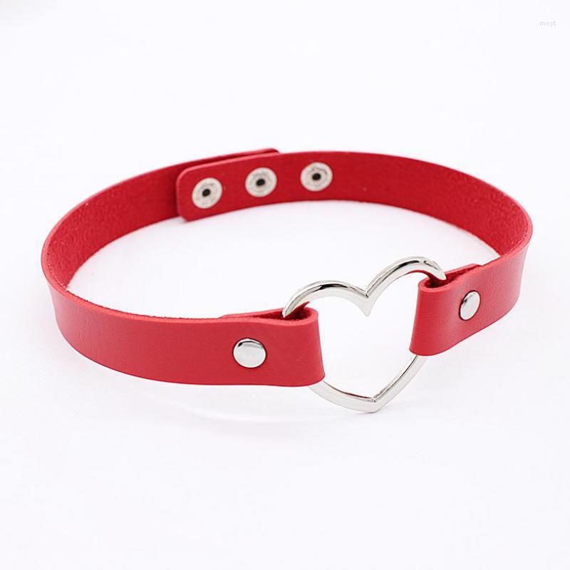 

Choker Sexy Jewelry Charm Heart Gothic Collar Necklaces Gift PU Leather Harajuku Women Punk Necklace Body Accessories