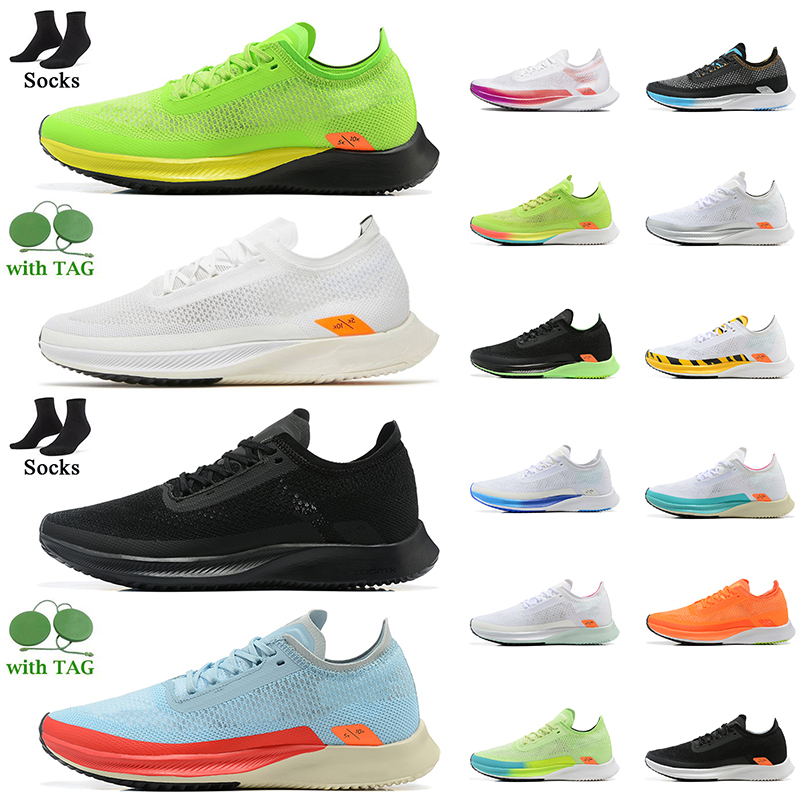 

Top Fashion Women Mens Zomxs Running Shoes 2023 Streakfly Proto Knit Runners Sneakers Photon Dust Triple Black Green White Blue Pink Orange Trainers Sports, A22 white blue 40-45