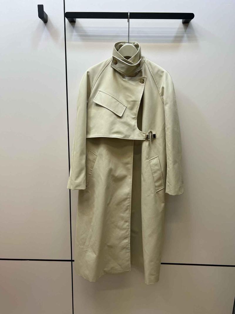 

Women' Trench Coats U-shaped Locking Irregular Double-layered Long Jacket Fashionable And Versatile 2022 Fall 0817Y, Picture color