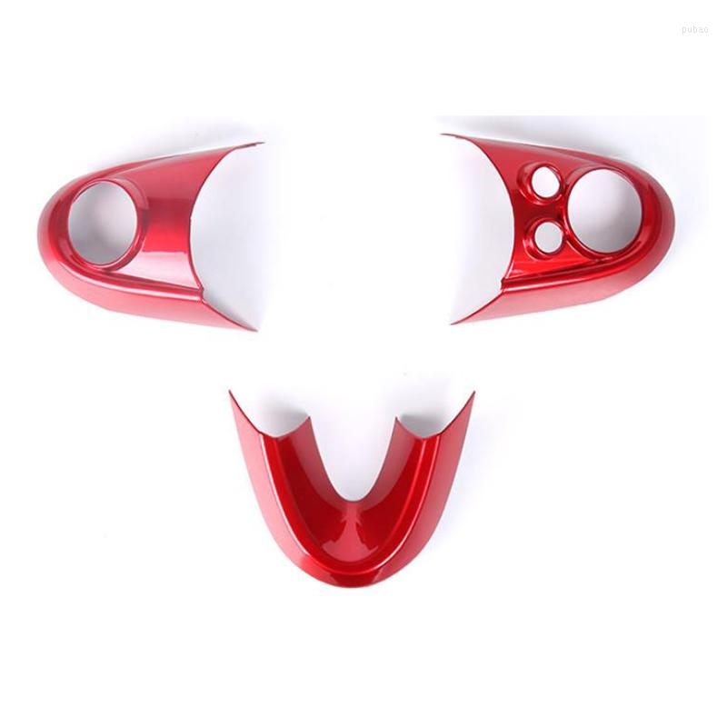 

Steering Wheel Covers 3Pcs Car Cover Trim Moulding For MINI Cooper F54 F55 F56 F57 F60 Accessories Sticker
