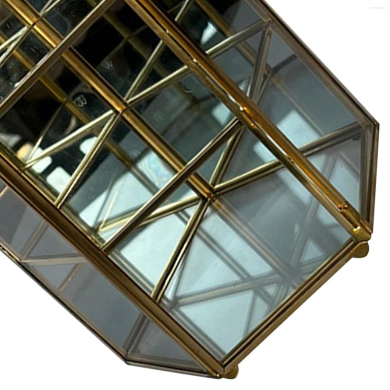 

Jewelry Pouches Clear Glass Display Box Organizer Earring Storage Collectibles Toys