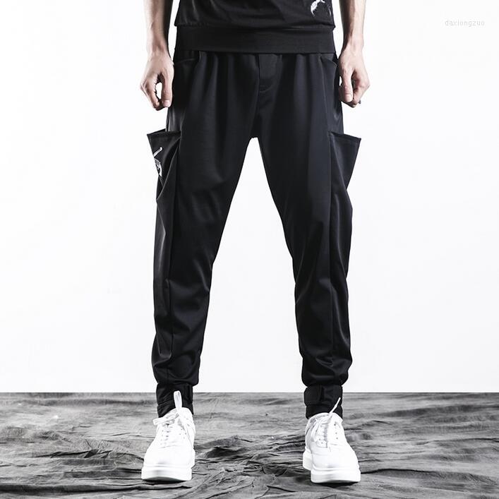 

Men' Pants Spring Summer Thin Personality Fashion Harem Mens Trousers Pantalones Hombre Loose Feet For Men Pantalon Homme Black