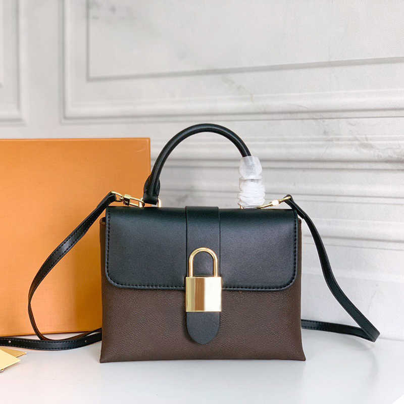 

Designer Crossbody Bag Women Tote One Handle Fashion Luxury Shoulder Bags Classic Flap Messenger Purses Cross Body Purse Leather Woman, Black/brown flower