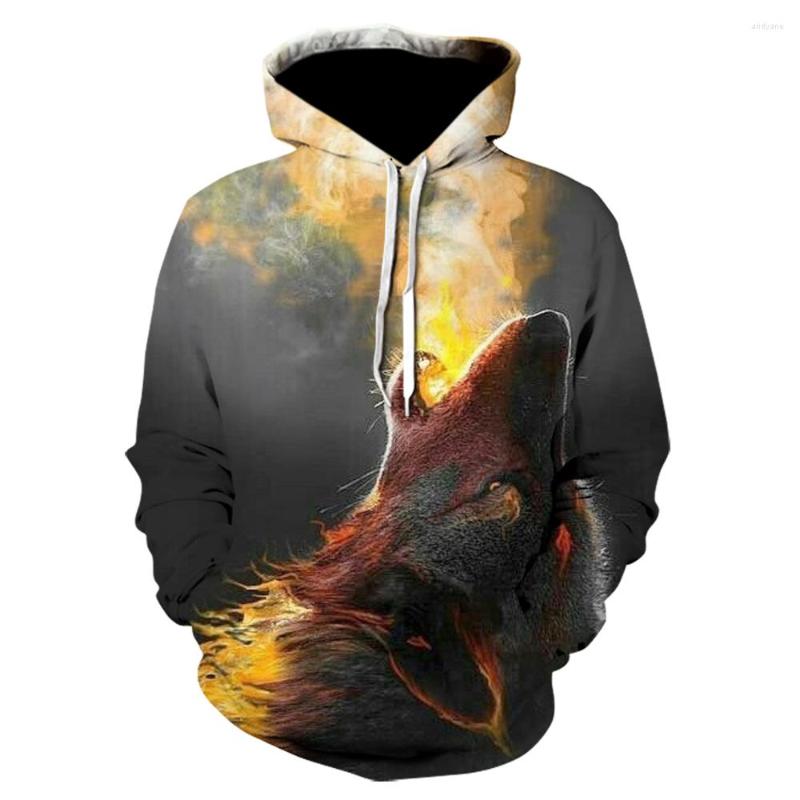 

Men' Hoodies 20223D Fall Winter Hoodie Men Women Monkey Print O Neck Long Sleeve Loose Street Animal Pullover Sweatshirt, We-909