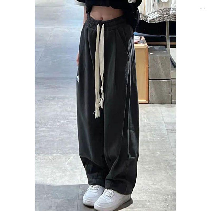 

Women' Pants Korean Fashion Wide Leg Baggy Women Harajuku Hippie Joggers Sweatpants Streetwear Loose Casual Cargo
