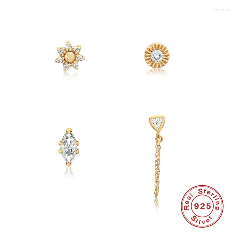 

Stud Earrings Aide 925 Sterling Silver High End Drop Shiny Designer For Women Earring 2022 Trend