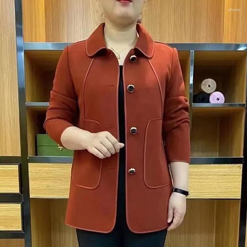

Women's Trench Coats 2022 Winter Fall Womens Female Solid Color Elegant Coat Spring Overcoat Single-breasted Trenchcoat Windbreaker, Red