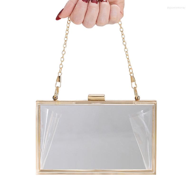

Evening Bags High Quality Women Acrylic Shoulder Bag Bridal Clutch Party Prom Wedding Crossbody Handbag Purse, Red