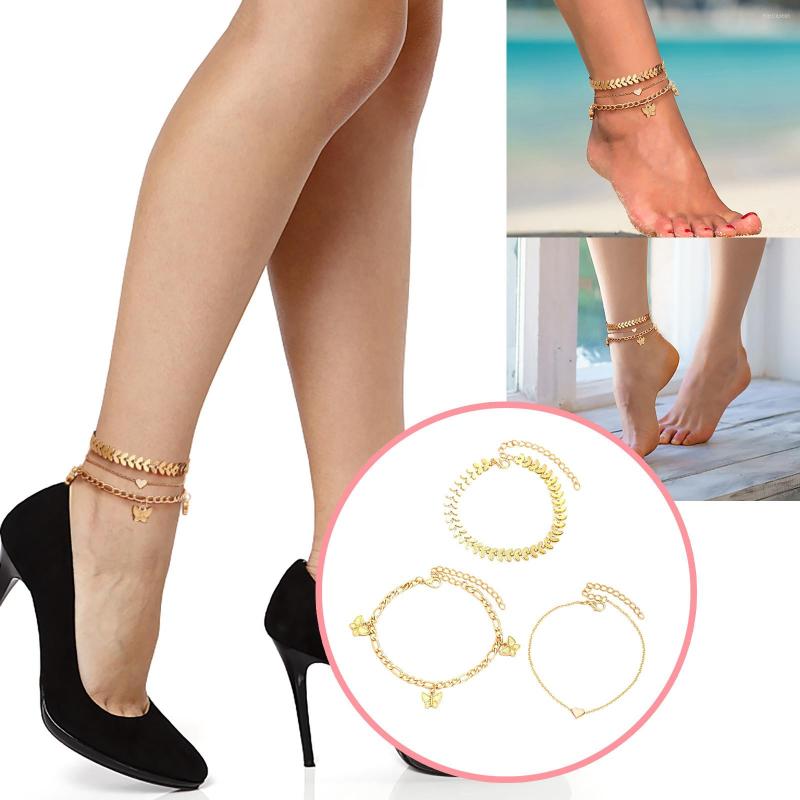 

Anklets Flower Girl Bracelet Women's Girls Style Chains Beach Jewellery Adjustable Size