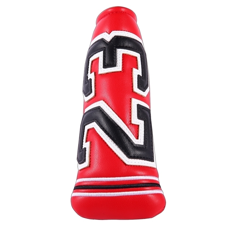 

Other Golf Products Leather SHABIER Red #23 Strong Magnetic Closure Blade Putter Head Cover 221104