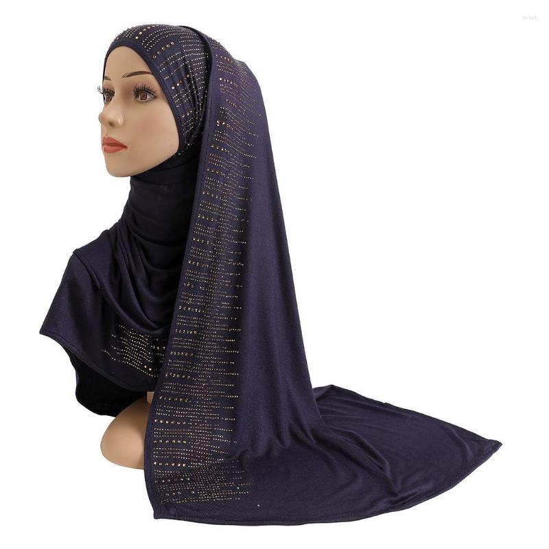 

Scarves Zyy12 Muslim Hijabs Scarf Fashion Headscarf Voile Musulman Solid Bonnet Hijab