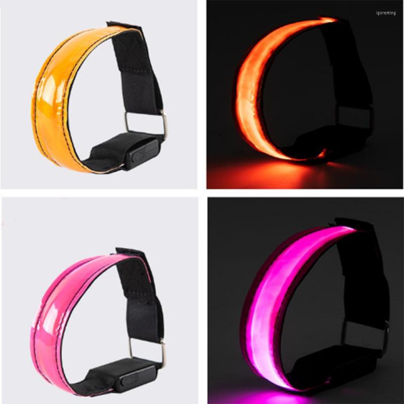 

Bangle Outdoor Sports Bracelet Luminous Arm Band Night Reflective Safety Belt Warning