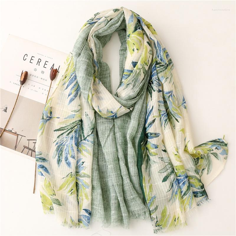 

Scarves Over The Shawl Korean Version Of Versatile Printed Thin Scarf Cotton Linen Long Beach Towel Sunscreen Silk Sca