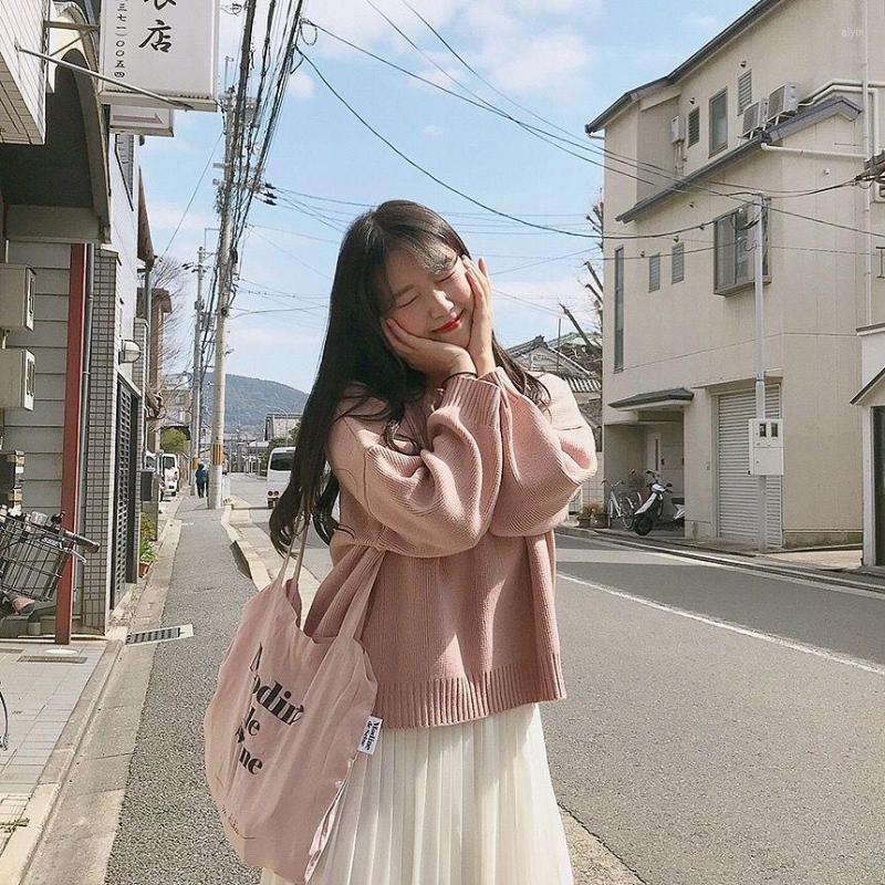 

Women' Sweaters Autumn And Winter Round Neck Pullover Sweater Loose Women' Coat, Yellow