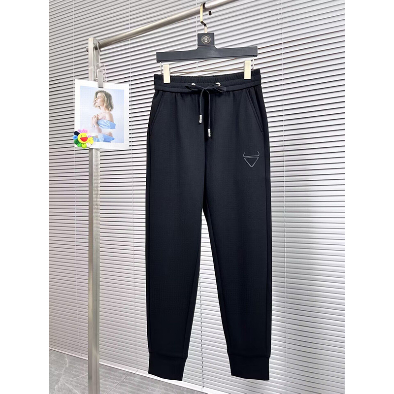 

Spring pants elastics Luxury designer Mens and Womens trackpants pinched feet small icon navy waist pants, 17